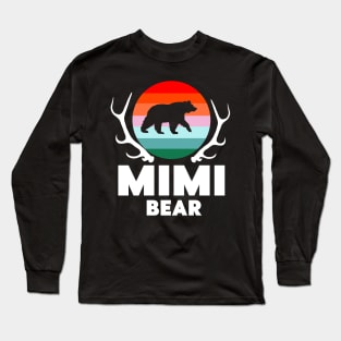 Mimi bear Mama Bear Mother Funny gift idea Long Sleeve T-Shirt